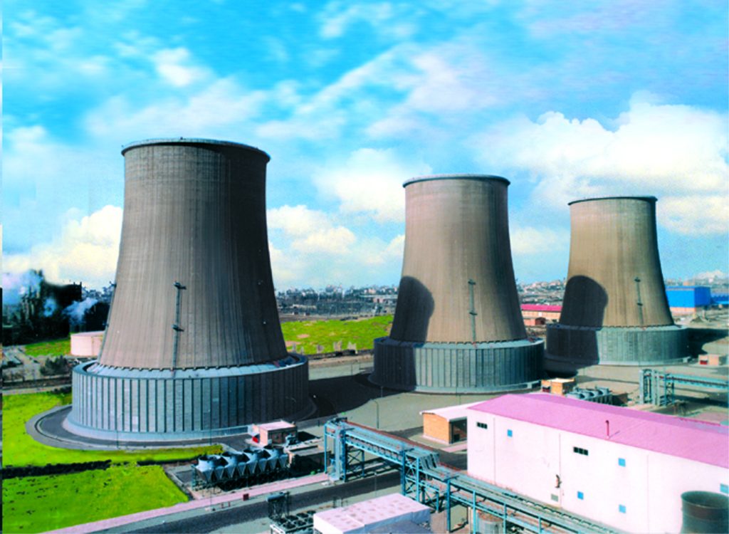 MONTAZER GHAEM POWER PLANT COOLING TOWERS
